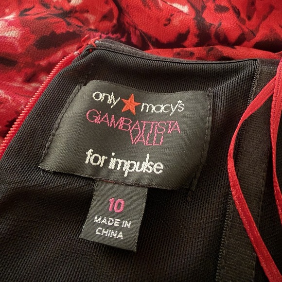 Giambattista Valli Impulse Strapless Floral Maxi Dress SZ 10 Bow Party Cocktail - Picture 7 of 12